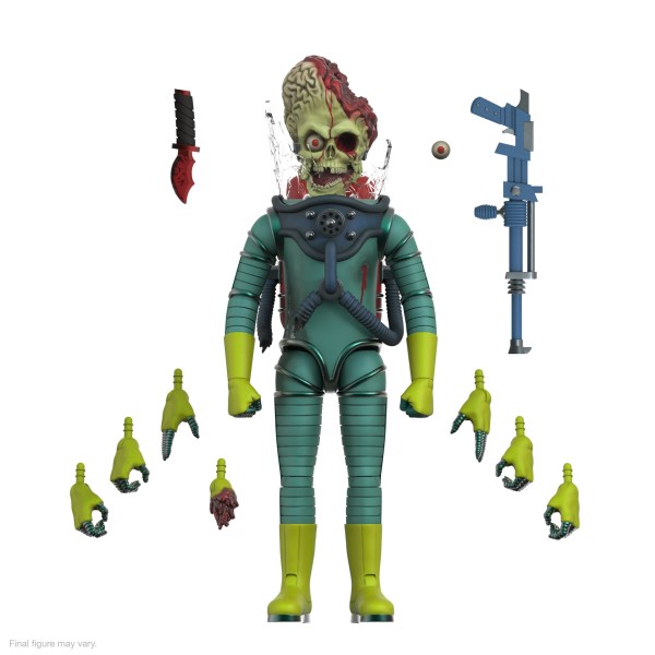 Mars Attacks Ultimates Martian (Smashing the Enemy) Wave 1 SUPER7 Ultimate 18cm