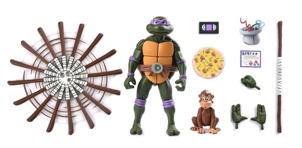 Teenage Mutant Ninja Turtles Donatello VHS Cartoon NECA Ultimate TMNT Pizza Club Edition