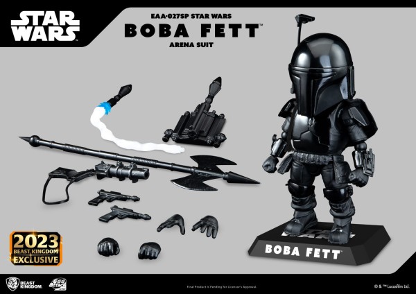 BEAST KINGDOM EGG ATTACK STAR WARS Boba Fett Arena Suit 17cm