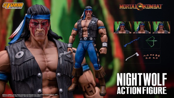 MORTAL KOMBAT Nightwolf STROM COLLECTIBLES 1/12 18cm