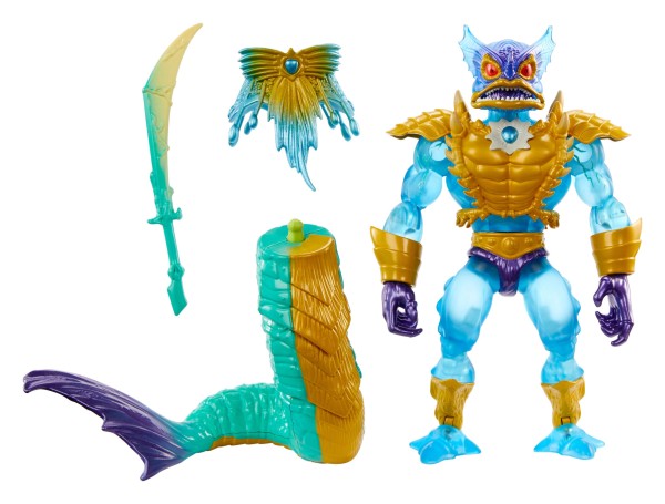 MOTU x TMNT: Turtles of Grayskull Deluxe Mer-Man MATTEL 14cm