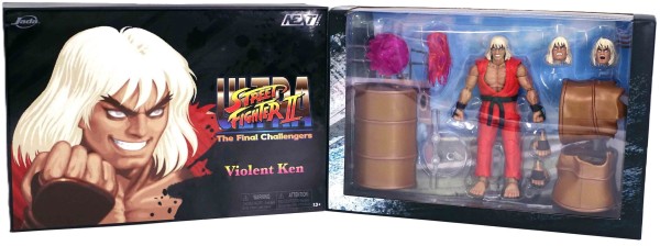 Ultra Street Fighter II: The Final Challengers Violent Ken Next Level JADA Toys 1/12 15cm SDCC 2024