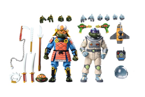 Teenage Mutant Ninja Turtles Space Adventure & Samurai Turtles 2-Pack Cartoon NECA