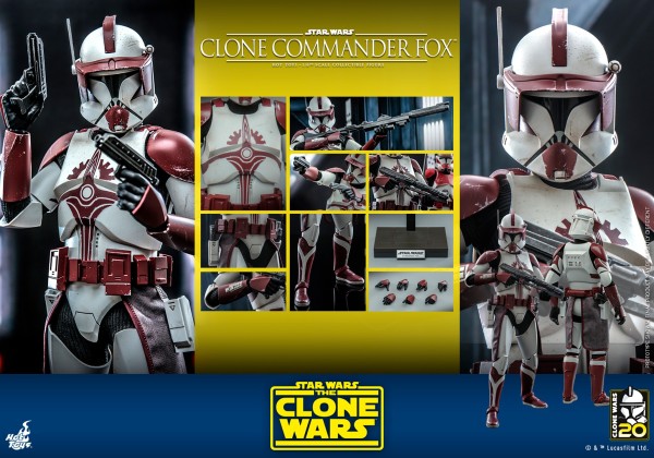 STAR WARS The Clone Wars - Clone Commander Fox HOT TOYS 1/6 - 30cm